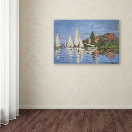 Trademark Fine Art Claude Monet 'Regatta at Argenteuil' Canvas Art, 30x47 AA01252-C3047GG